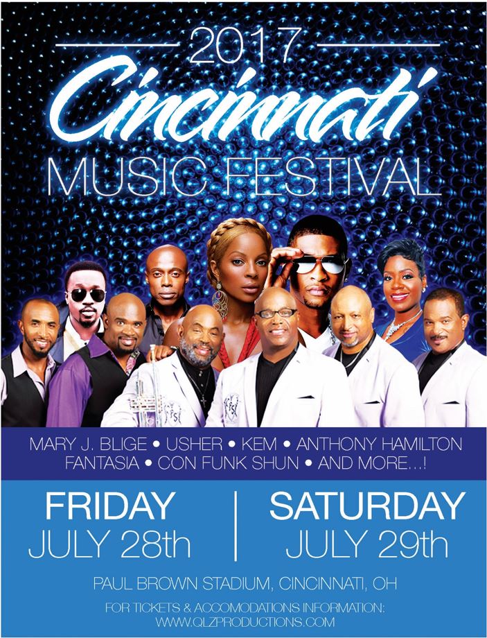 2017 Cincinnati Music Festival | July 28 - 29 at Paul Brown Stadium, Cincinnati OH