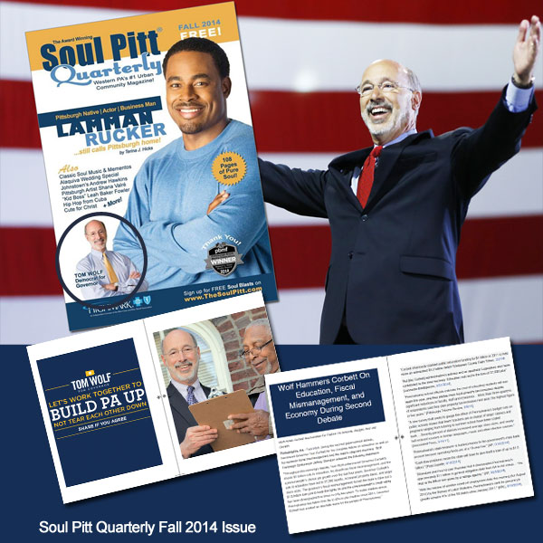 Congrats to Governor–Elect Tom Wolf on his victory! | The Soul Pitt